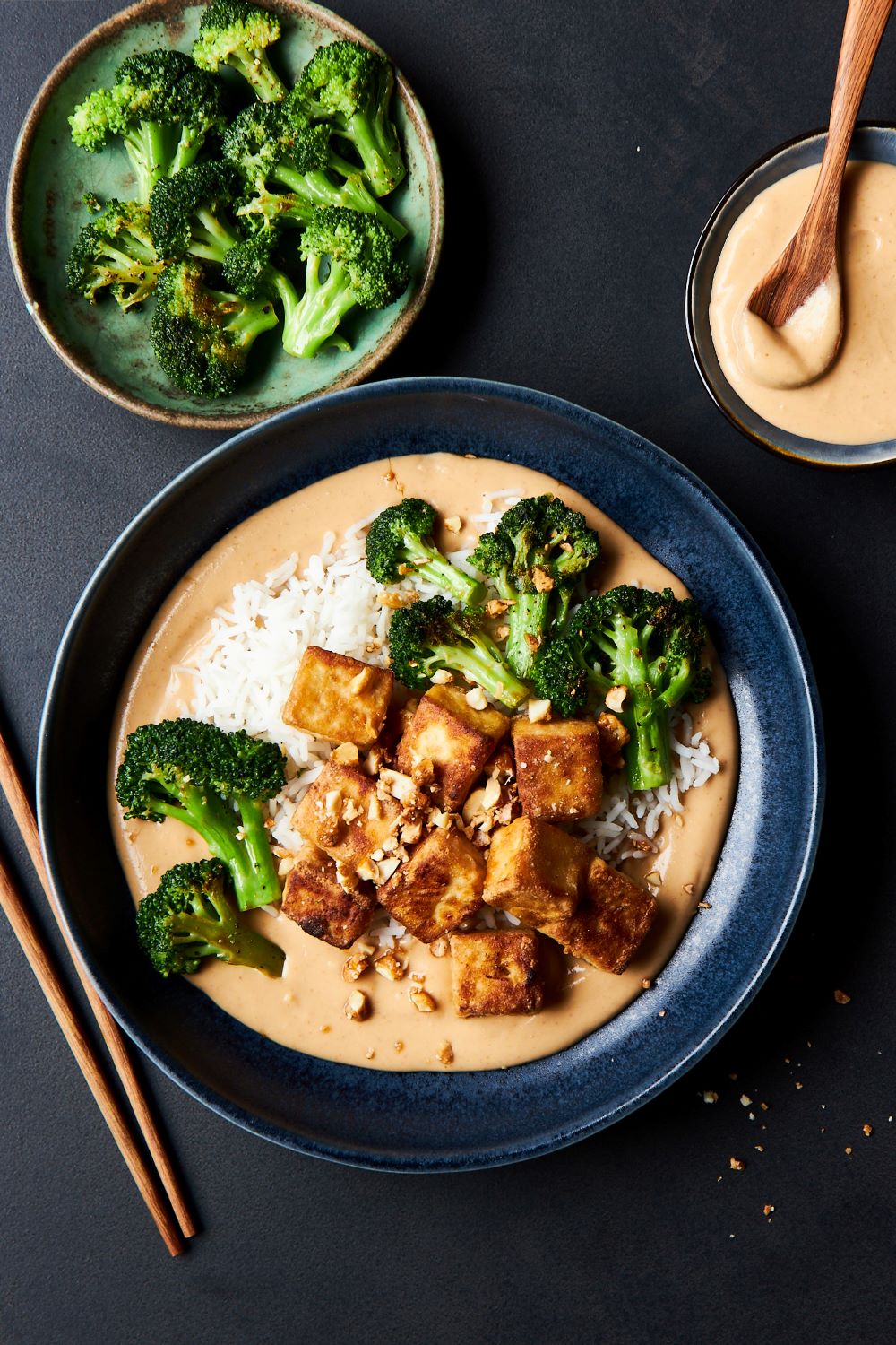  image de Tofu croustillant sauce coco, arachides et érable